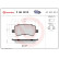 Juego de pastillas de freno, freno de disco BREMBO XTRA LINE P 86 021X, Miniatura 2