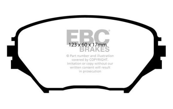 Juego de pastillas de freno, freno de disco DP1402 EBC