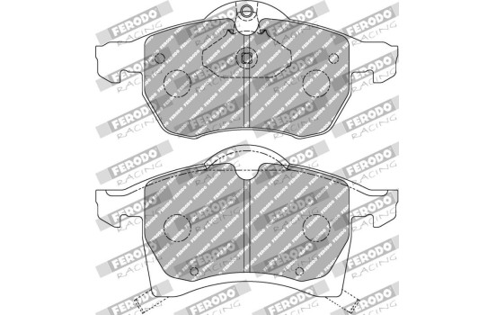 Juego de pastillas de freno, freno de disco FCP1295H Ferodo Racing, Imagen 2