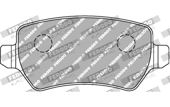 Juego de pastillas de freno, freno de disco FCP1521H Ferodo Racing, Imagen 2