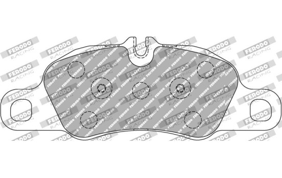 Juego de pastillas de freno, freno de disco FCP4805H Ferodo Racing, Imagen 2