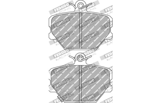 Juego de pastillas de freno, freno de disco FDS1162 Ferodo Racing, Imagen 2
