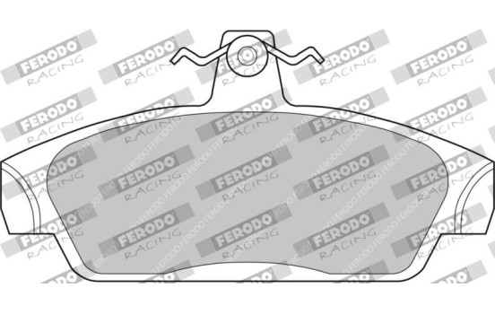 Juego de pastillas de freno, freno de disco FDS603 Ferodo Racing, Imagen 2