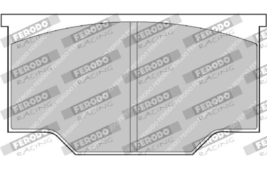 Juego de pastillas de freno, freno de disco FRP101R Ferodo Racing, Imagen 2