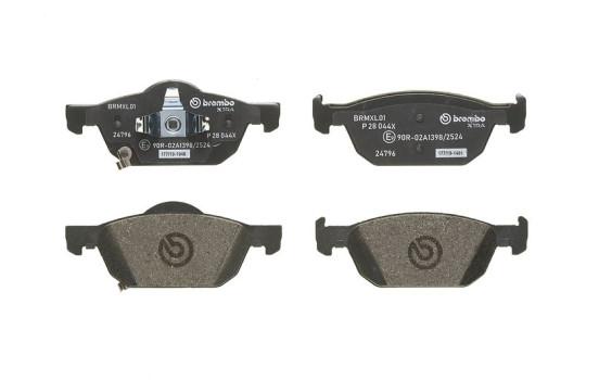 Juego de pastillas de freno, freno de disco P 28 044X Brembo