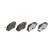 Juego de pastillas de freno, freno de disco P 49 047X Brembo, Miniatura 2