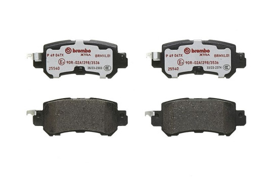 Juego de pastillas de freno, freno de disco P 49 047X Brembo, Imagen 3