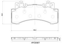 Juego de pastillas de freno, freno de disco P 50 182 Brembo