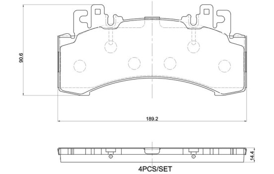Juego de pastillas de freno, freno de disco P 50 182 Brembo
