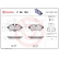 Juego de pastillas de freno, freno de disco P06103 Brembo