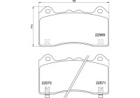 Juego de pastillas de freno, freno de disco P24202 Brembo