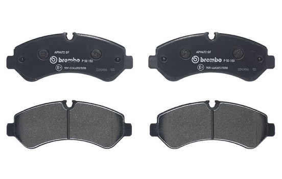 Juego de pastillas de freno, freno de disco P50150 Brembo, Imagen 2