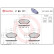 Juego de pastillas de freno, freno de disco P83171 Brembo