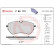 Juego de pastillas de freno, freno de disco P85173 Brembo