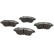 Juego de pastillas de freno, freno de disco PA-0041AF Japanparts