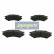 Juego de pastillas de freno, freno de disco PA-010AF Japanparts, Miniatura 2