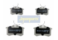 Juego de pastillas de freno, freno de disco PP-0002AF Japanparts