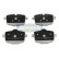 Juego de pastillas de freno, freno de disco PP-0113AF Japanparts