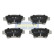 Juego de pastillas de freno, freno de disco PP-0201AF Japanparts