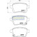 Juego de pastillas de freno, freno de disco PP-0209AF Japanparts, Miniatura 2