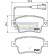 Juego de pastillas de freno, freno de disco PP-0215AF Japanparts, Miniatura 2