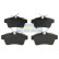 Juego de pastillas de freno, freno de disco PP-0604AF Japanparts