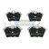 Juego de pastillas de freno, freno de disco PP-0606AF Japanparts