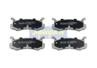 Juego de pastillas de freno, freno de disco PP-303AF Japanparts