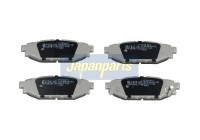 Juego de pastillas de freno, freno de disco PP-704AF Japanparts