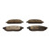 Juego de pastillas de freno, freno de disco QP1234C Quaro