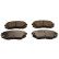 Juego de pastillas de freno, freno de disco QP6702C Quaro