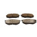 Juego de pastillas de freno, freno de disco QP6784C Quaro