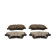 Juego de pastillas de freno, freno de disco QP9666C Quaro