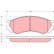 Juego de pastillas de freno GDB1005 TRW, Miniatura 2