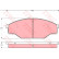 Juego de pastillas de freno GDB1181 TRW