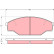 Juego de pastillas de freno GDB1181 TRW, Miniatura 2