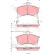 Juego de pastillas de freno GDB1197 TRW