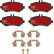 Juego de pastillas de freno GDB1293DTE TRW