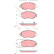 Juego de pastillas de freno GDB1424 TRW