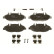 Juego de pastillas de freno GDB1600 TRW, Miniatura 3