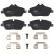 Juego de pastillas de freno GDB1611 TRW, Miniatura 4