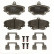 Juego de pastillas de freno GDB1634 TRW, Miniatura 3