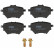 Juego de pastillas de freno GDB2036 TRW, Miniatura 4