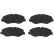 Juego de pastillas de freno GDB2103 TRW, Miniatura 4