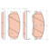 Juego de pastillas de freno GDB3412 TRW, Miniatura 2