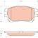Juego de pastillas de freno GDB3414 TRW, Miniatura 2