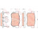 Juego de pastillas de freno GDB3438 TRW