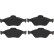 Juego de pastillas de freno GDB3457 TRW, Miniatura 4
