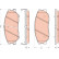 Juego de pastillas de freno GDB3465 TRW