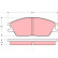 Juego de pastillas de freno GDB373 TRW, Miniatura 2
